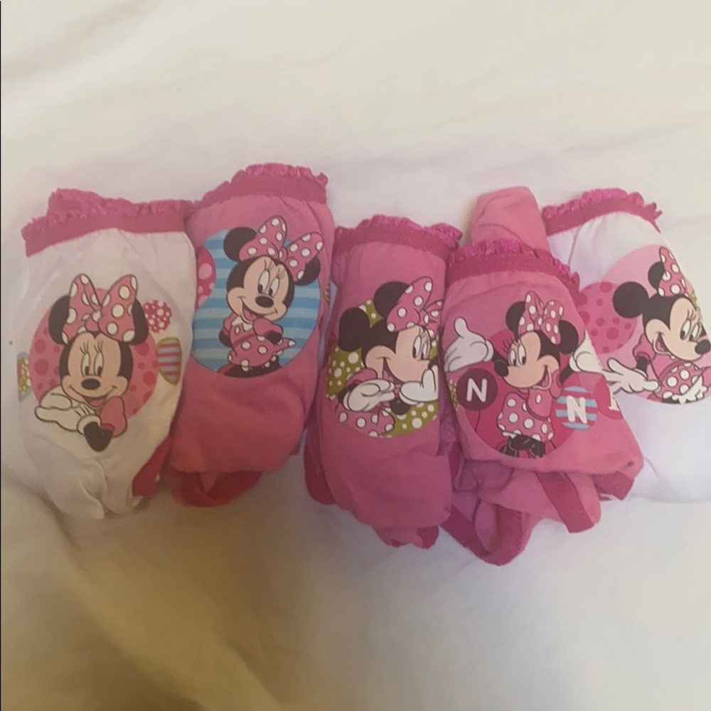 New Disney Minnie Mouse Underwear 5Pack Size 4/5